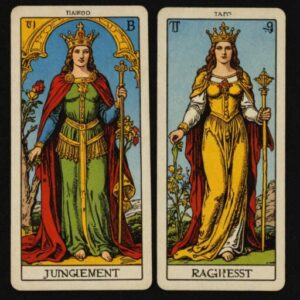 Combinação das cartas O Julgamento e A Imperatriz em relacionamentos