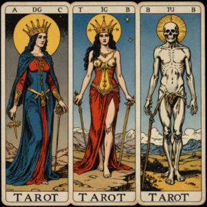 Combinação das cartas O Julgamento e A Morte em momentos de transição