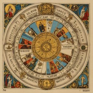 Combinação das cartas O Julgamento e A Roda da Fortuna sobre o futuro