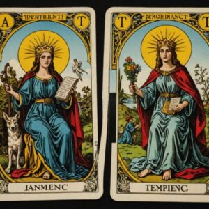 Combinação das cartas O Julgamento e A Temperança em momentos de transição