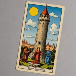 Combinação das cartas O Julgamento e A Torre na vida espiritual