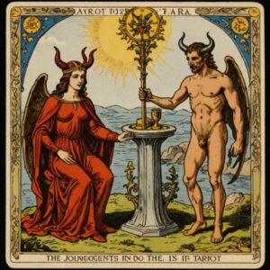 Combinação das cartas O Julgamento e O Diabo em relacionamentos
