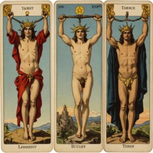 Combinação das cartas O Julgamento e O Enforcado na vida espiritual