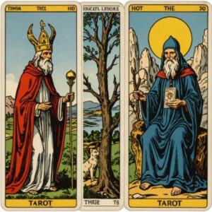 Combinação das cartas O Julgamento e O Eremita na vida espiritual