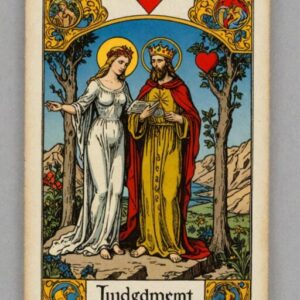 Combinação das cartas O Julgamento e O Eremita no amor