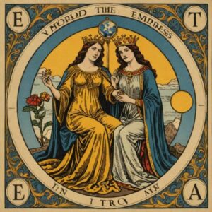 Combinação das cartas O Mundo e A Imperatriz em relacionamentos