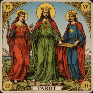 Combinação das cartas O Mundo e A Justiça como conselho do dia