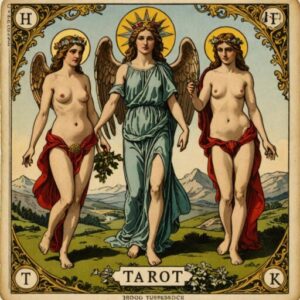 Combinação das cartas O Mundo e A Temperança na saúde