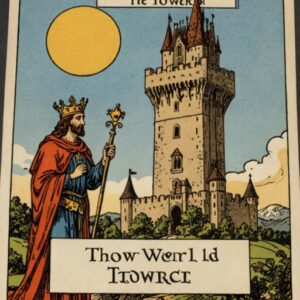 Combinação das cartas O Mundo e A Torre como conselho do dia