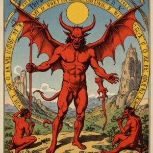 Combinação das cartas O Mundo e O Diabo na saúde