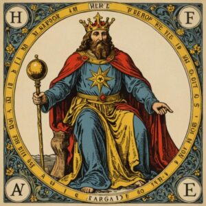 Combinação das cartas O Mundo e O Imperador na saúde