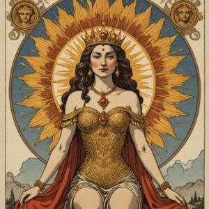 Combinação das cartas O Sol e A Imperatriz como conselho do dia