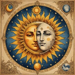 Combinação das cartas O Sol e A Lua no amor