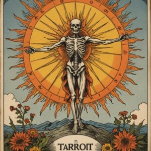 Combinação das cartas O Sol e A Morte como conselho do dia