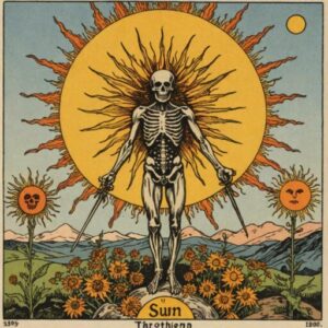 Combinação das cartas O Sol e A Morte na saúde