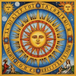 Combinação das cartas O Sol e A Roda da Fortuna na vida espiritual