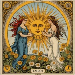 Combinação das cartas O Sol e A Temperança em relacionamentos