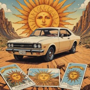 Combinação das cartas O Sol e O Carro sobre o futuro