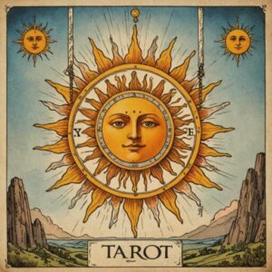 Combinação das cartas O Sol e O Enforcado em momentos de transição