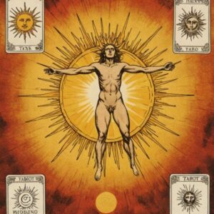 Combinação das cartas O Sol e O Enforcado em relacionamentos