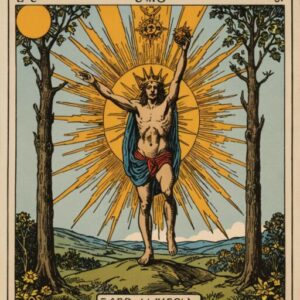 Combinação das cartas O Sol e O Enforcado sobre decisões difíceis