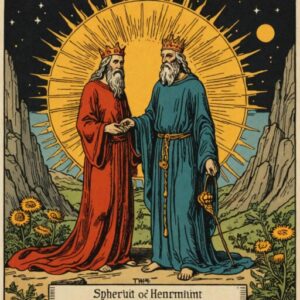 Combinação das cartas O Sol e O Eremita na vida espiritual