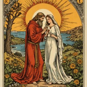 Combinação das cartas O Sol e O Eremita no amor
