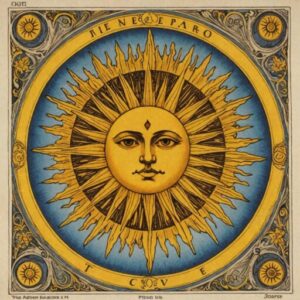 Combinação das cartas O Sol e O Imperador como conselho do dia