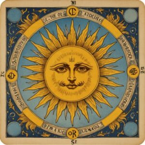 Combinação das cartas O Sol e Os Enamorados como conselho do dia