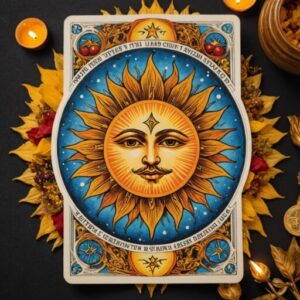 Combinação das cartas O Sol e Os Enamorados na vida espiritual