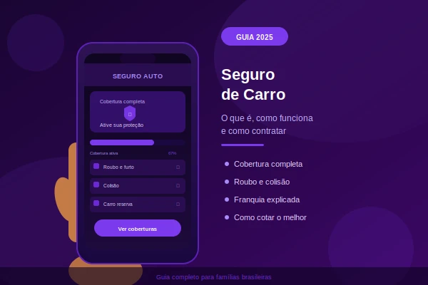 Seguro de carro: o que é, como funciona e como escolher o melhor para proteger sua família